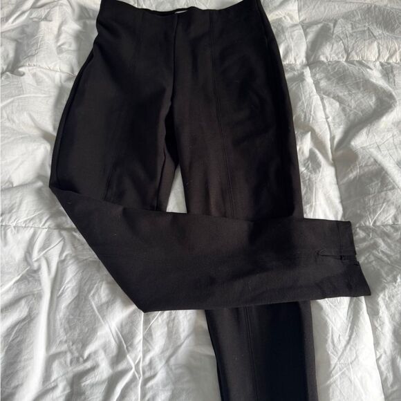 Time and Tru Black Slim Fit Stretch Pants Women's High-Waisted Work/Casual Pant - Picture 3 of 8